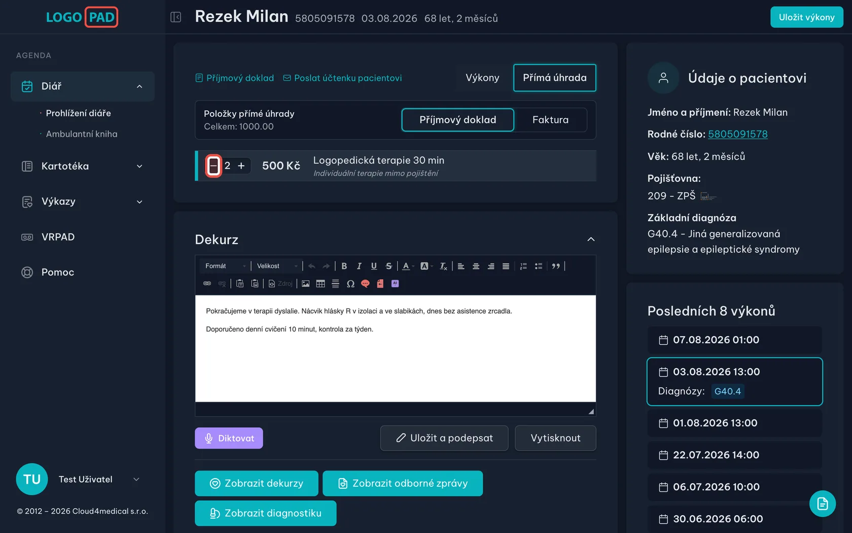 Snímek obrazovky ke kroku 21: Vraťte se do výkonů a vynulujte počet
