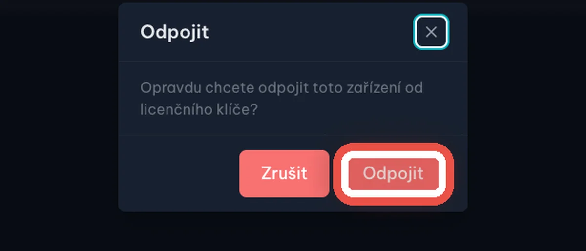 Zblízka: Odpojte brýle od klíče