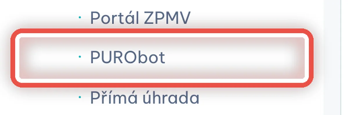 Detail — Kde najdete kartu PURObot