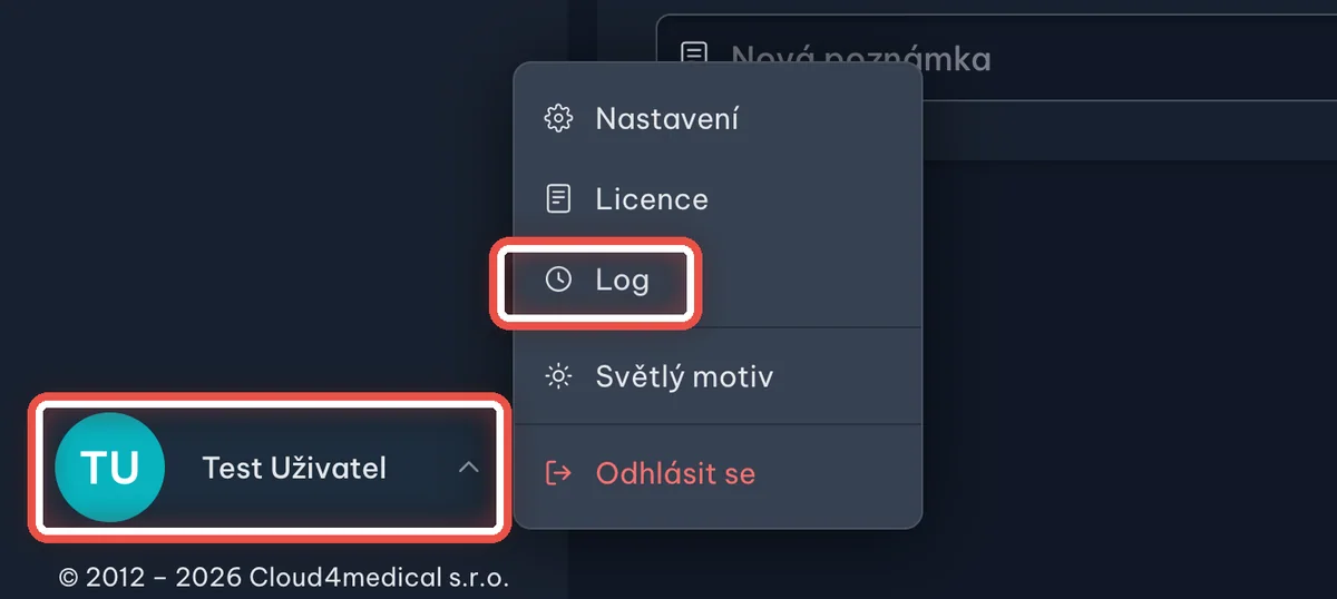 Detail — Otevřete Log