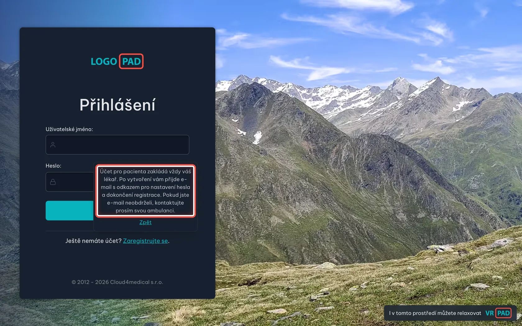 Snímek obrazovky ke kroku 1