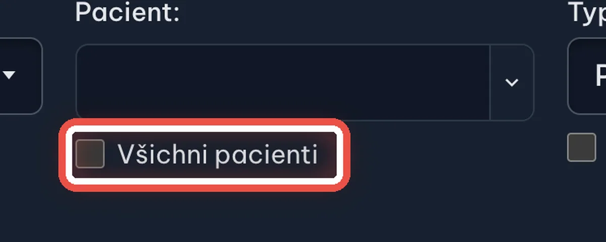 Detail — Chcete jen některé pacienty?