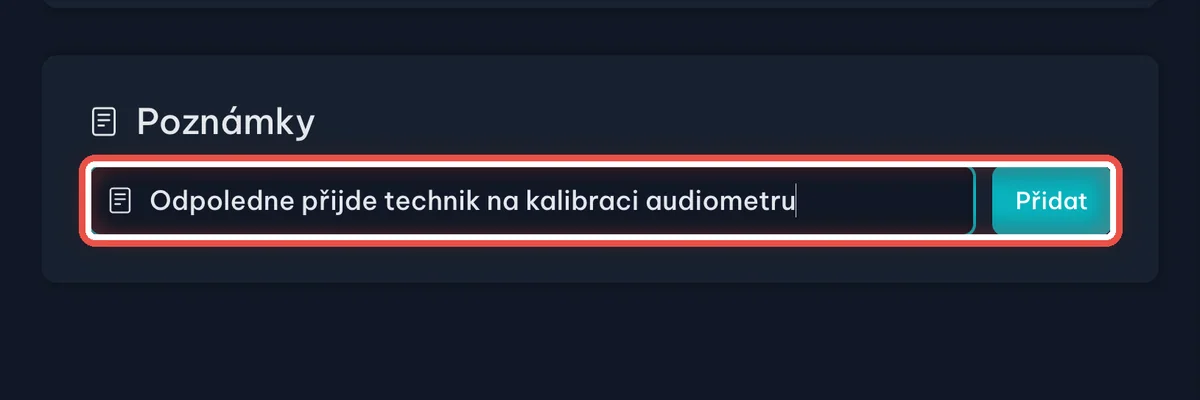 Zvětšený výřez — Poznámka k celému dni