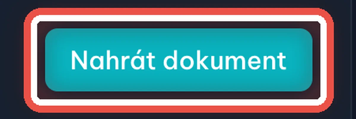 Detail — Klikne na Nahrát dokument
