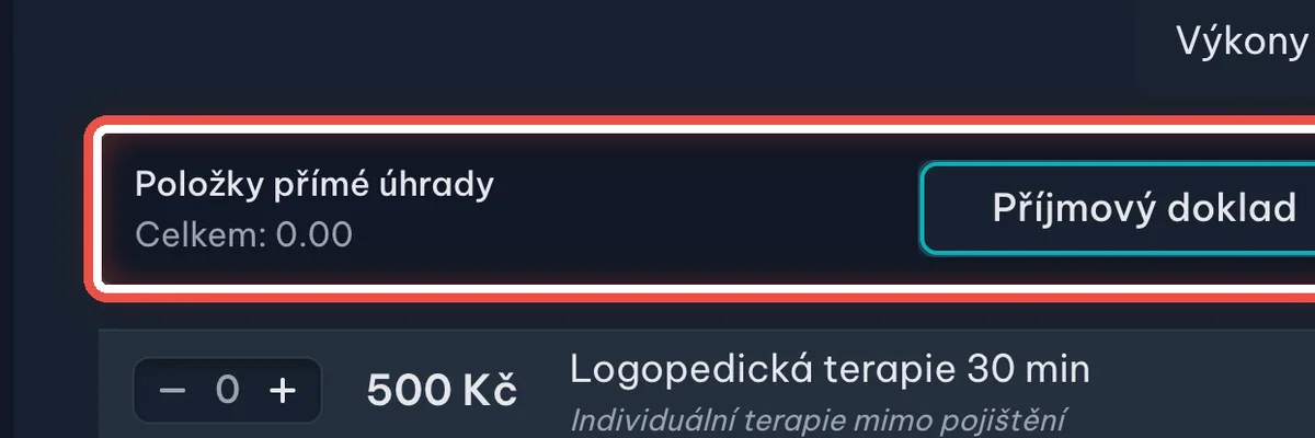 Detail — Doklad je smazaný