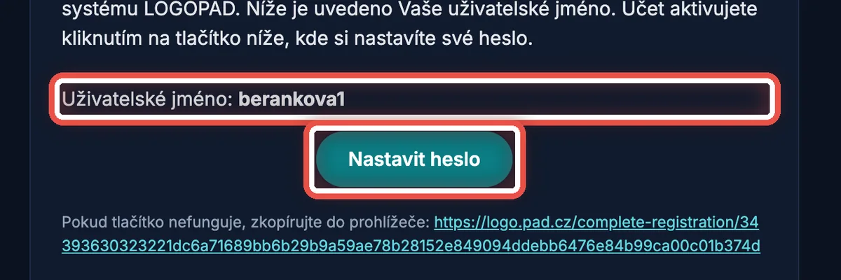 Detail — Co pacientovi přijde do e-mailu
