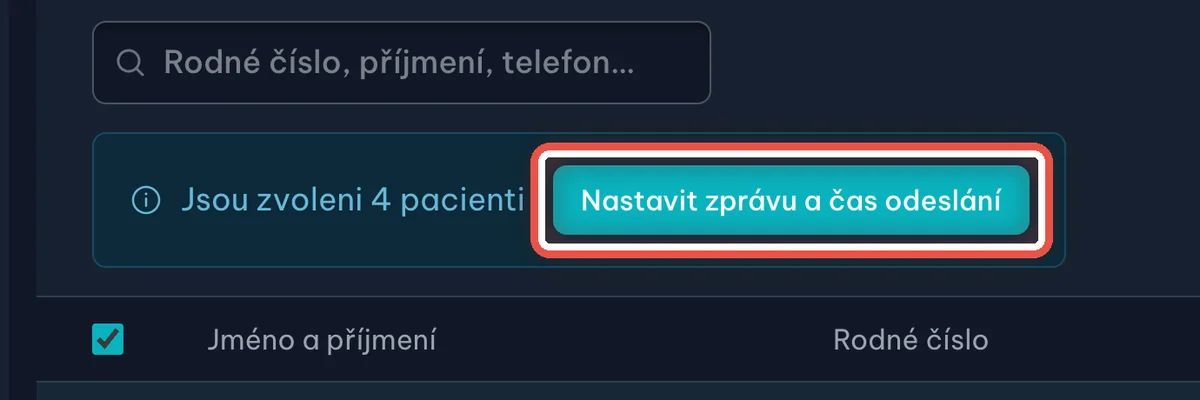 Detail — Přejděte k napsání zprávy
