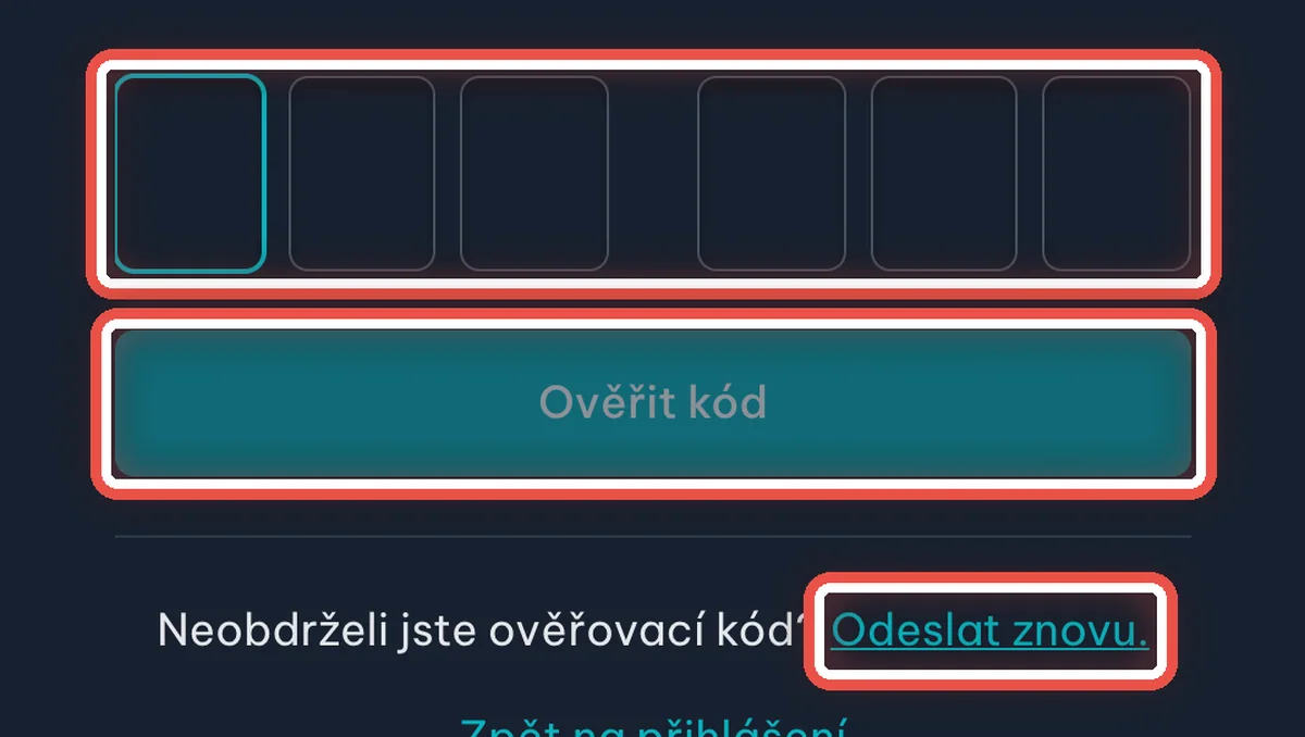 Detail — Opište kód z SMS
