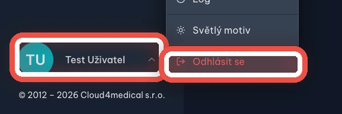 Detail — Po práci se odhlaste