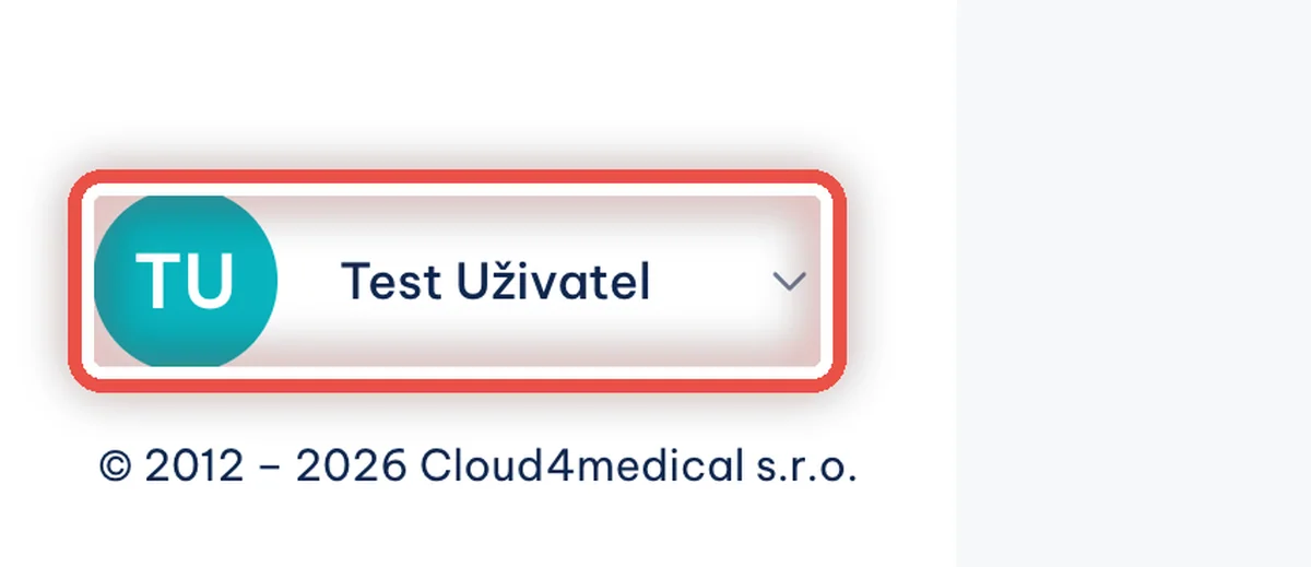 Detail — Klikněte na své jméno