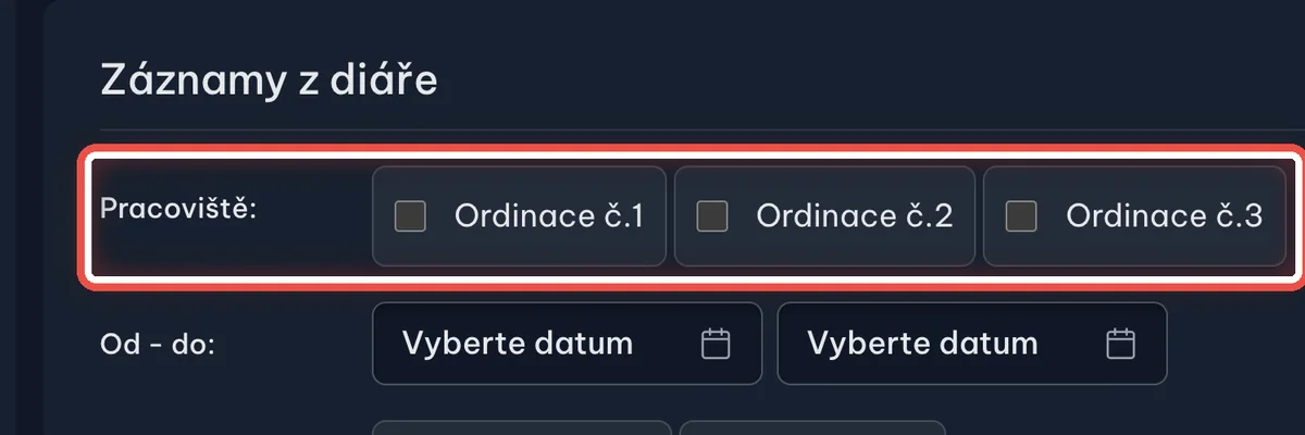 Detail — Vyberte ordinaci
