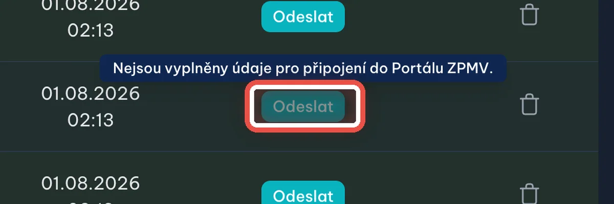 Detail — Šedé tlačítko Odeslat
