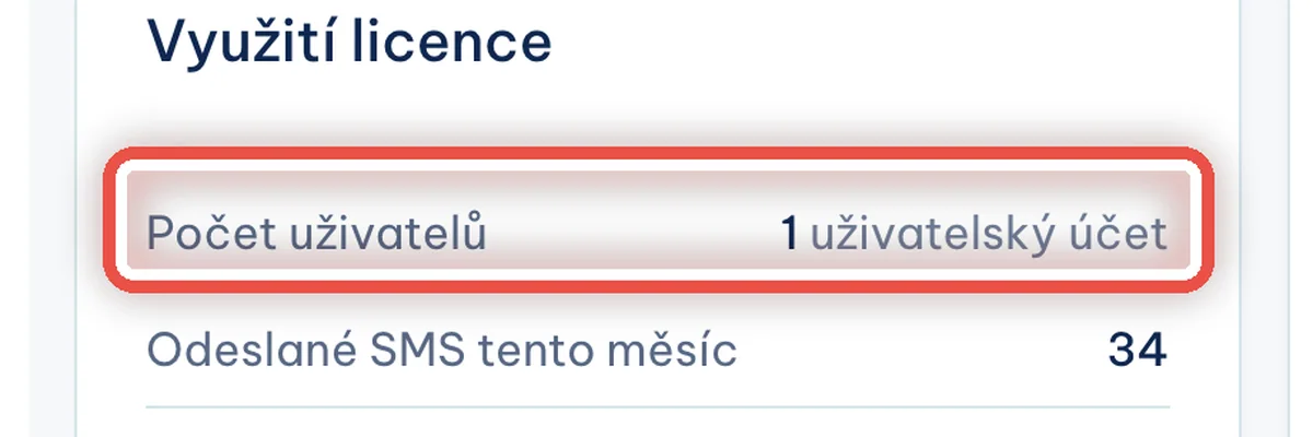 Detail — Kolik uživatelských účtů se platí