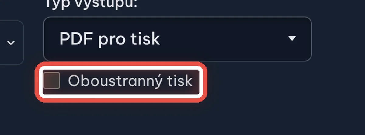Detail — Tisknete na obě strany papíru?