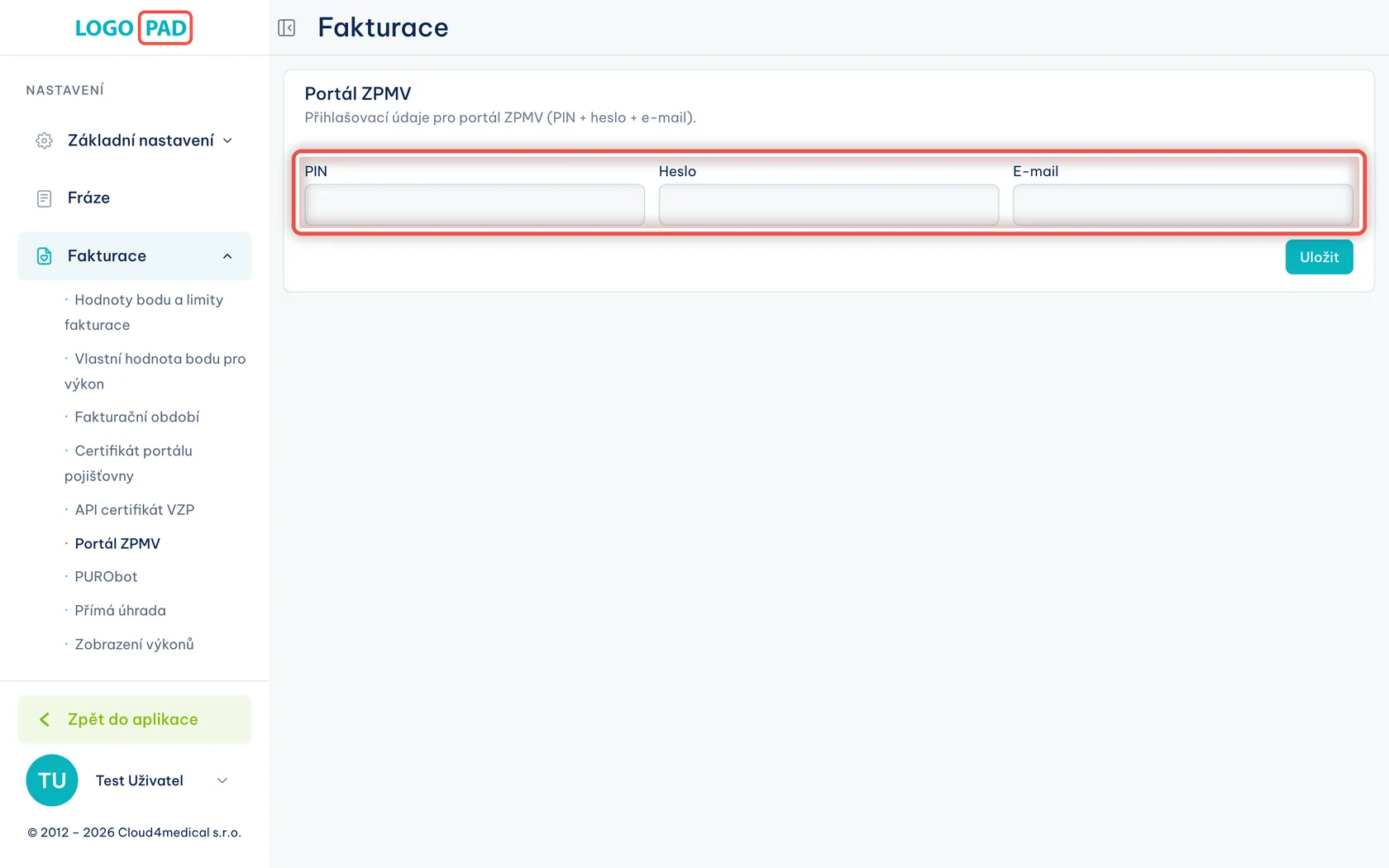 Snímek obrazovky ke kroku 7: U ZPMV mi program nabízí jen smazání údajů. Jak je změním?