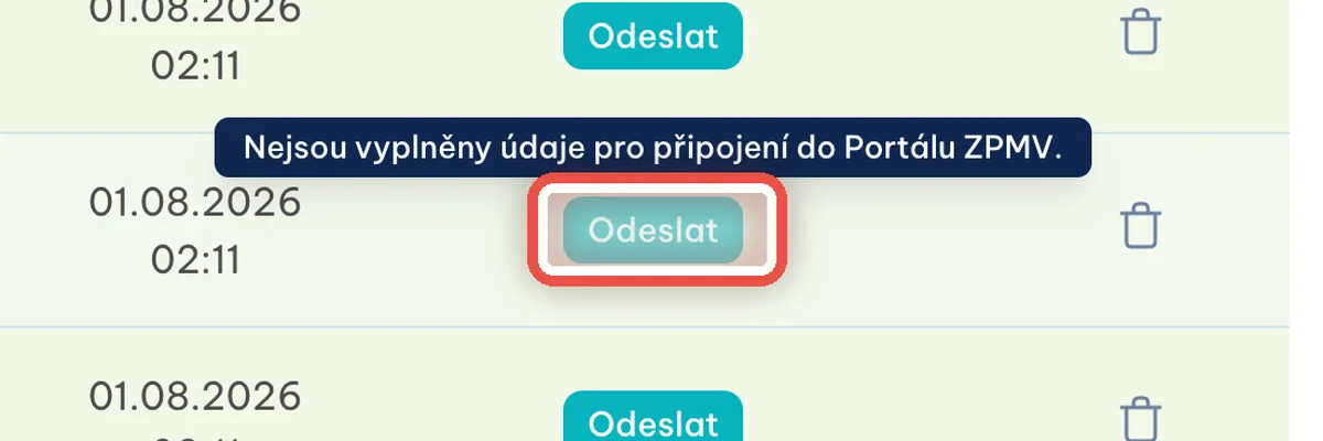 Detail — Šedé tlačítko Odeslat