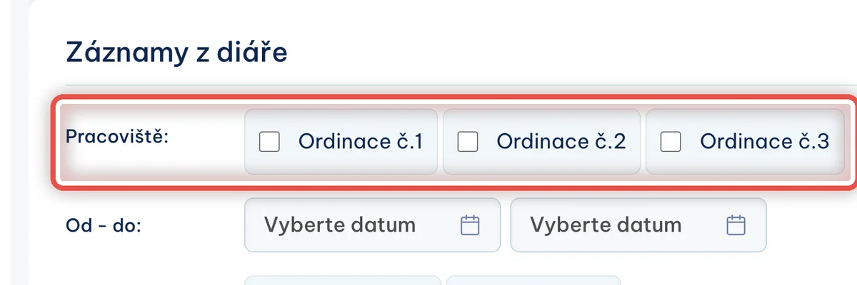 Detail — Vyberte ordinaci