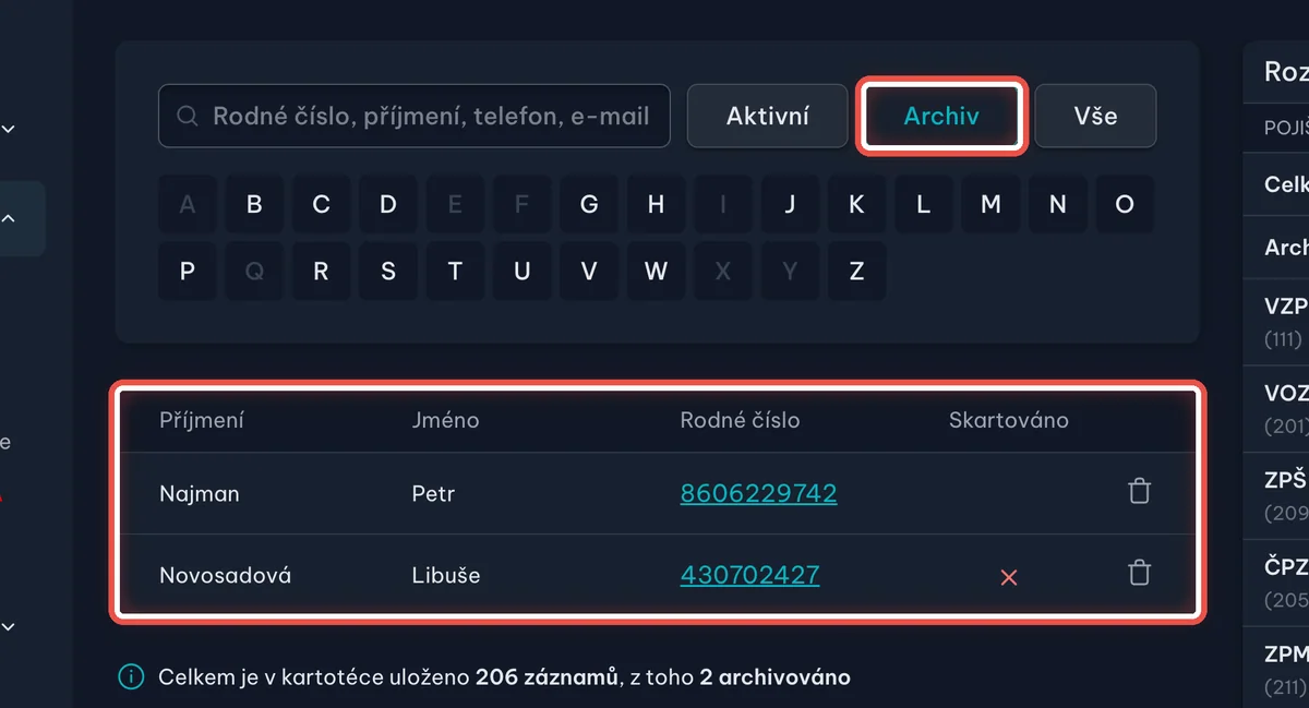Zvětšenina místa, kam se klikne — Podívejte se do archivu