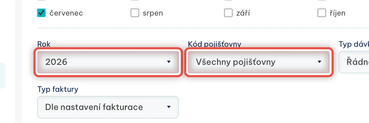 Detail — Zkontrolujte rok a pojišťovnu