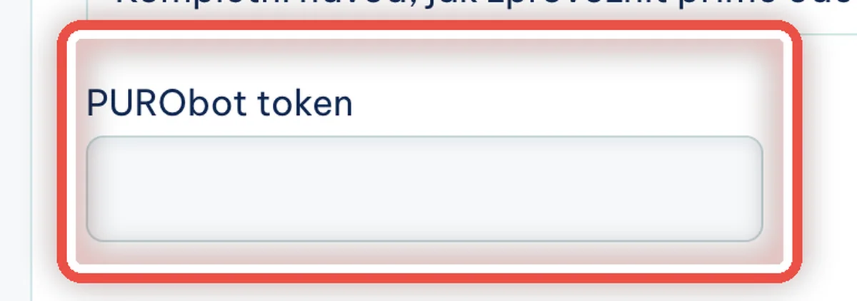 Detail — Jak vypadá karta PURObot