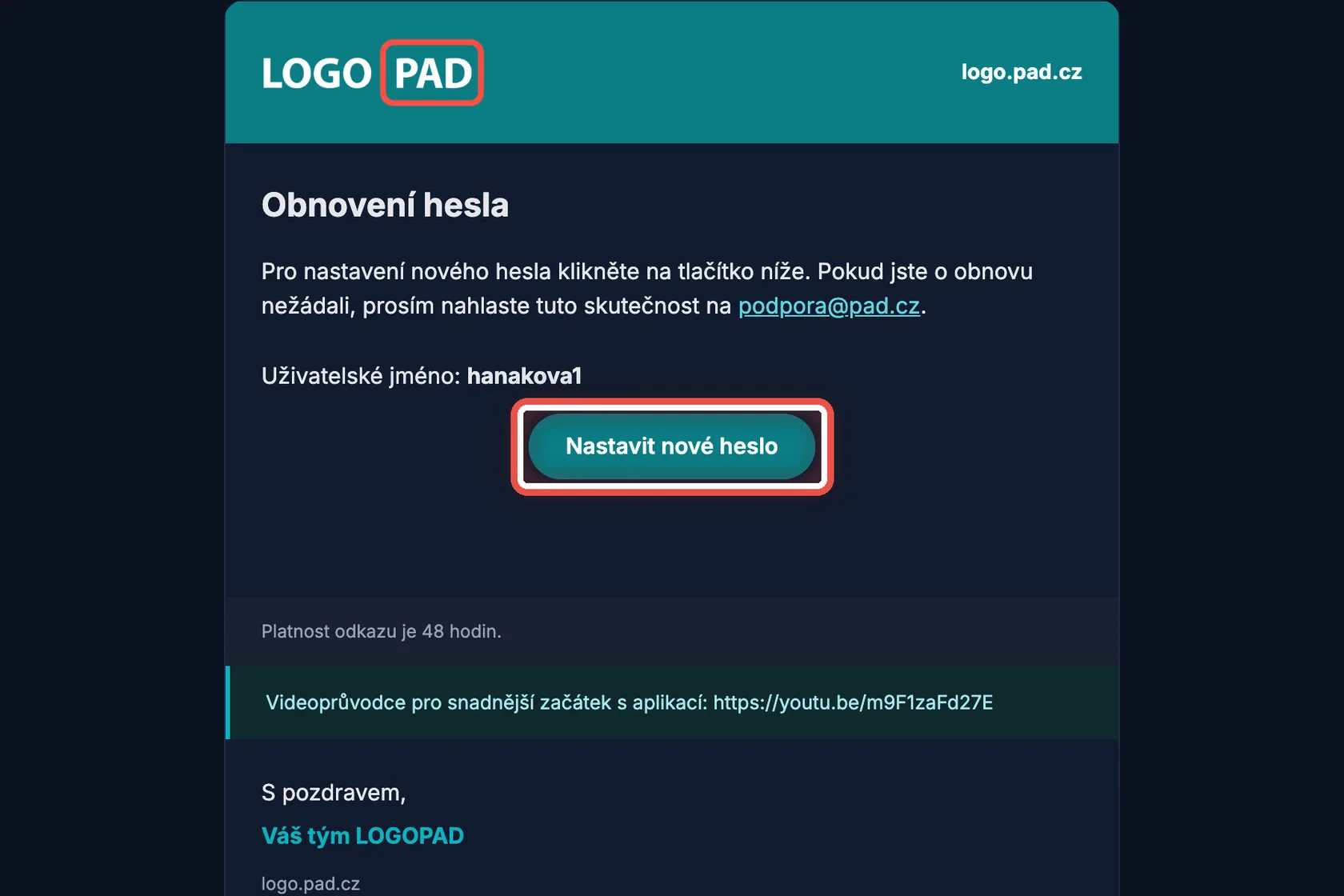 Snímek obrazovky ke kroku 8