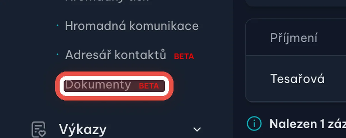 Detail — Přehled všeho sdíleného