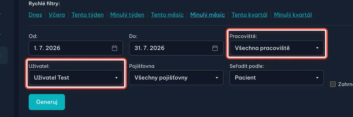Detail — Za koho a za které pracoviště