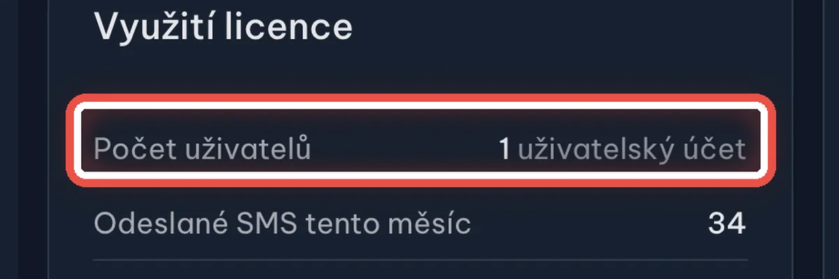 Detail — Kolik uživatelských účtů se platí