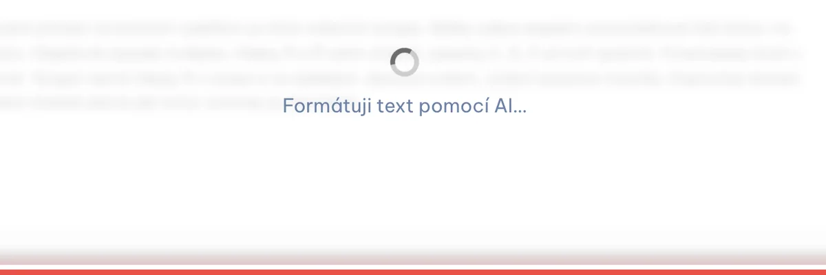 Detail — Počkejte, než AI text srovná