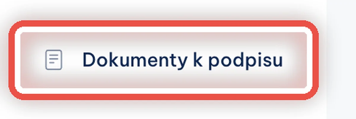 Detail — Otevřete Dokumenty k podpisu