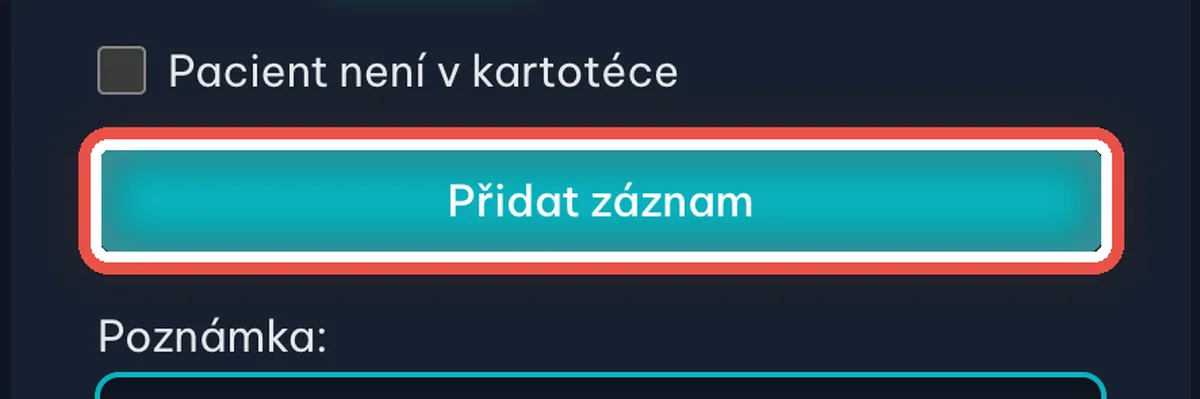 Zvětšený výřez — Uložte záznam