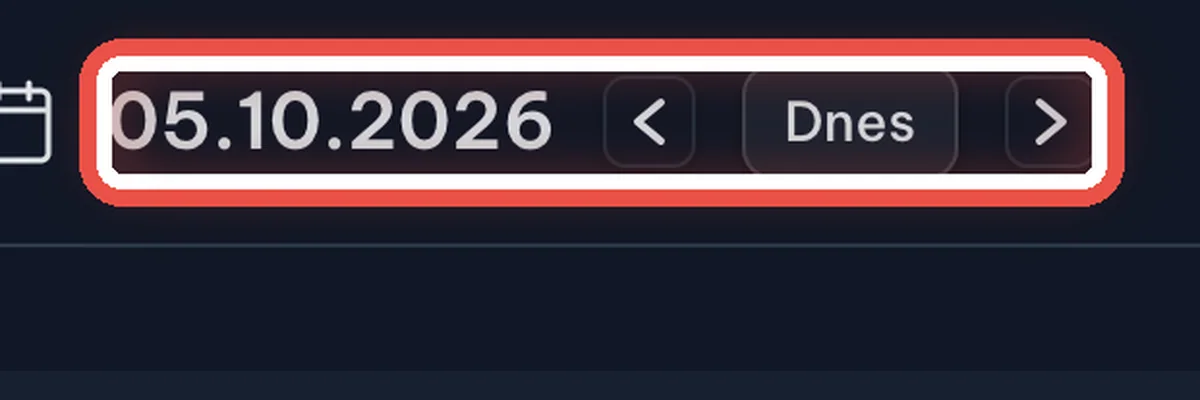 Zvětšený výřez — Přesun na jiný den