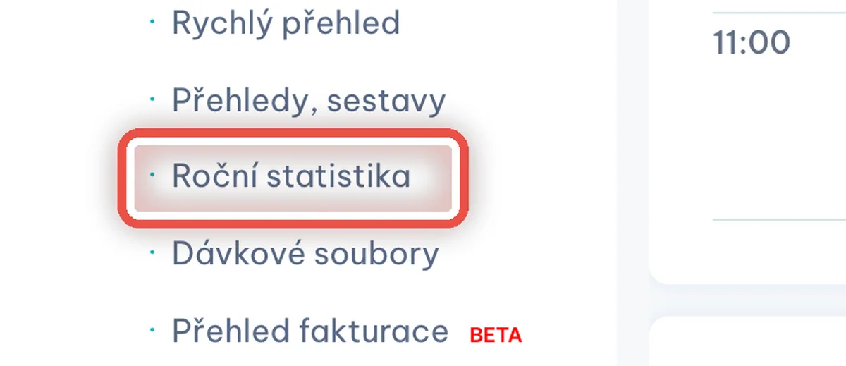Detail — Klikněte na Roční statistika