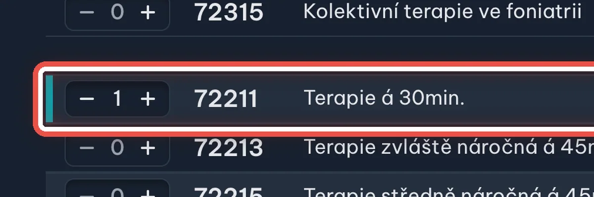 Zvětšený výřez — Stejně přidejte další výkony