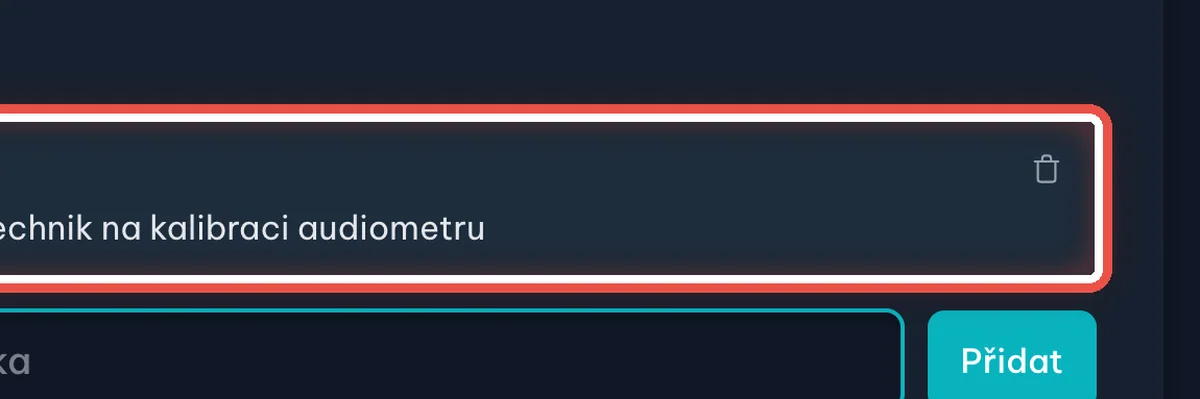 Zvětšený výřez — Poznámka je uložená