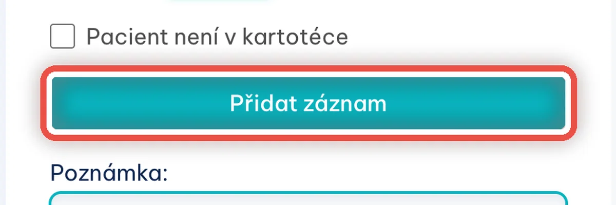 Zvětšený výřez — Uložte záznam