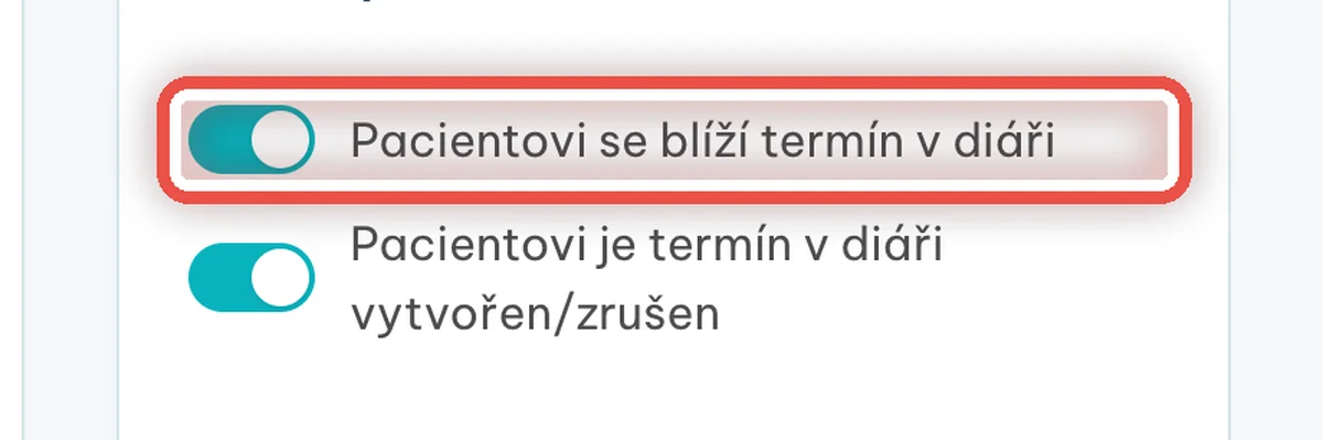 Detail — Zapněte připomínku před návštěvou