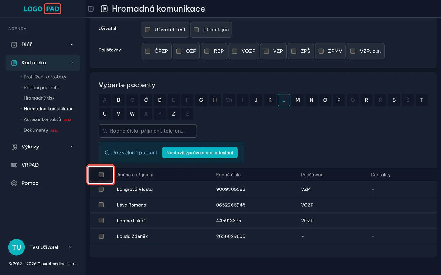 Snímek obrazovky ke kroku 10: Vybrat všechny najednou