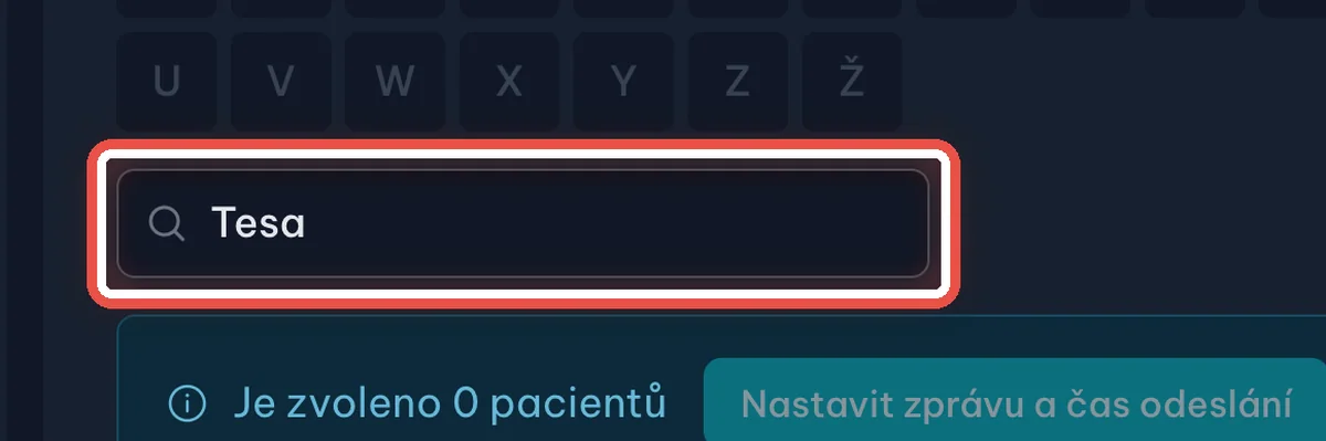 Detail — Najděte konkrétního pacienta