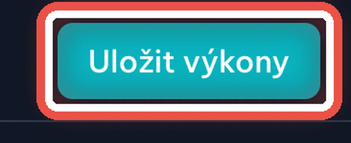 Zvětšený výřez — Uložte výkony