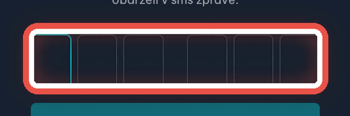 Detail — Opište kód z SMS