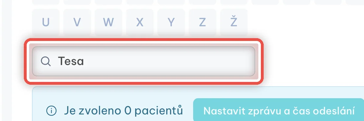 Detail — Najděte konkrétního pacienta
