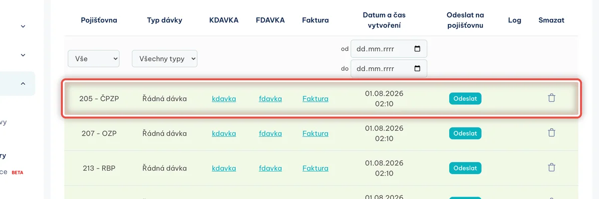 Detail — Každá pojišťovna má svůj řádek