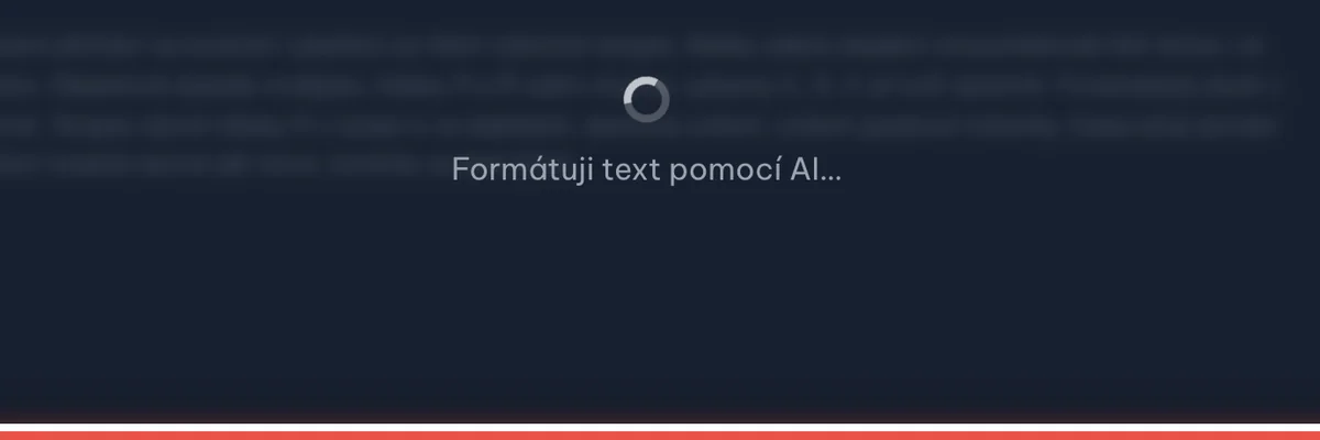 Detail — Počkejte, než AI text srovná