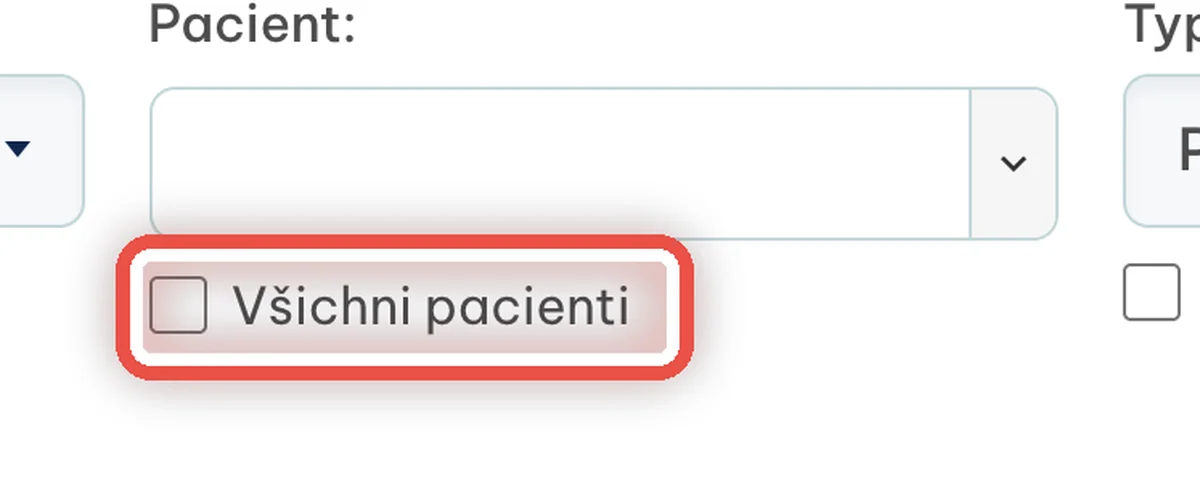 Detail — Chcete jen některé pacienty?