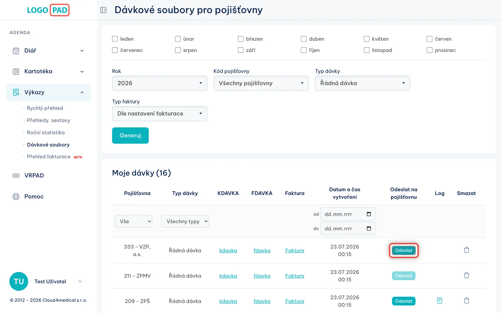 Snímek obrazovky ke kroku 12: Musíte dávky do PURObota posílat ručně?